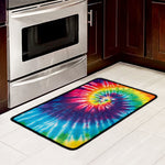 Rainbow Tie Dye Print Kitchen Mat