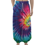 Rainbow Tie Dye Print Lantern Pants