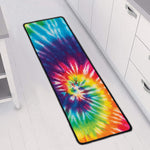 Rainbow Tie Dye Print Long Kitchen Mat