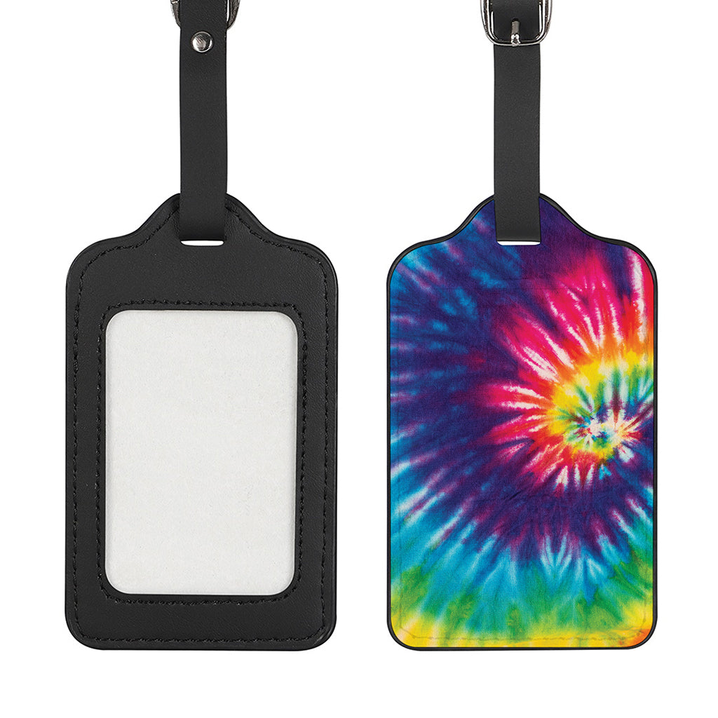 Rainbow Tie Dye Print Luggage Tag