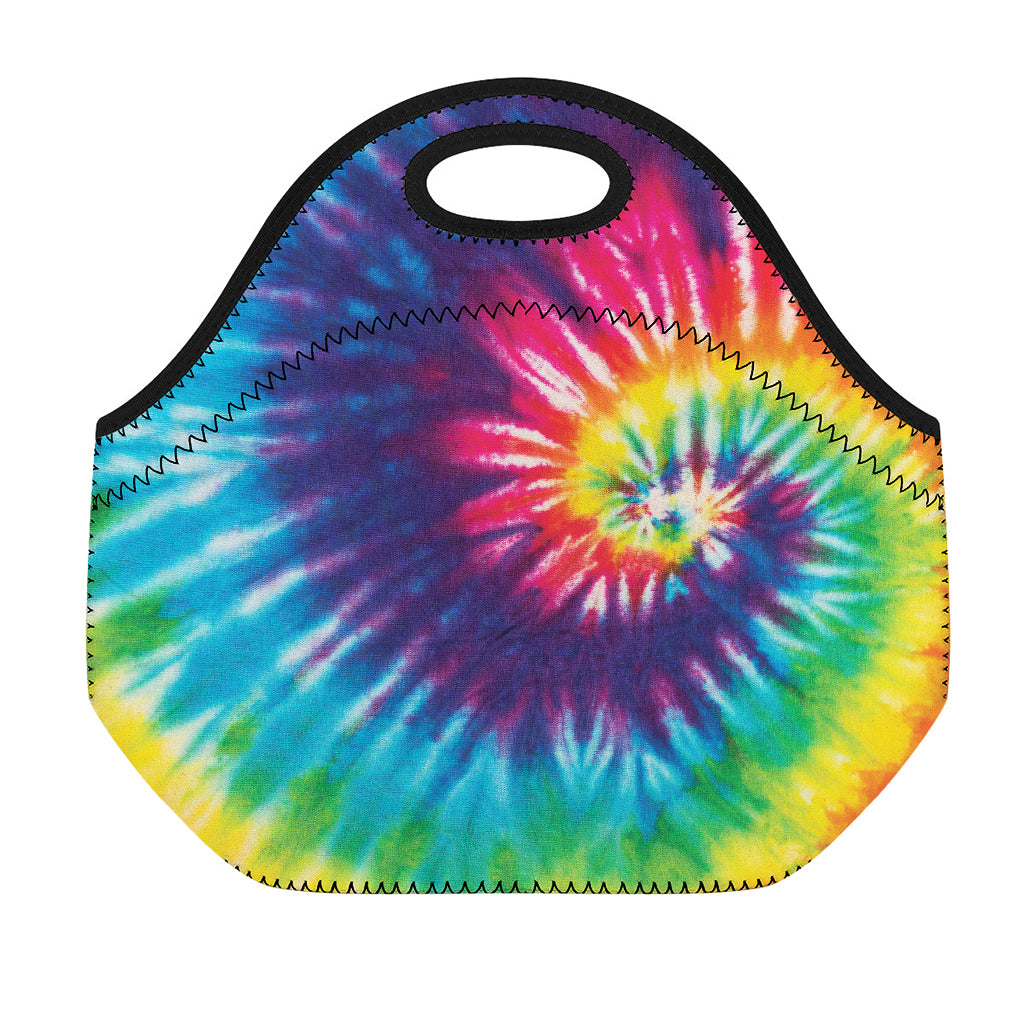Rainbow Tie Dye Print Neoprene Lunch Bag