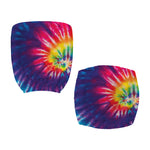 Rainbow Tie Dye Print Office Chair Cover