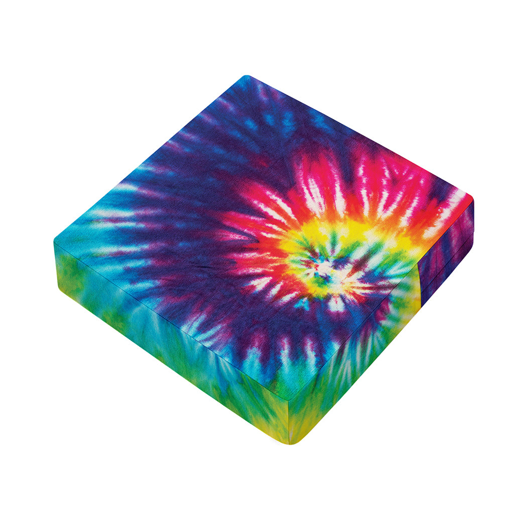 Rainbow Tie Dye Print Outdoor Seat Cushion Cover