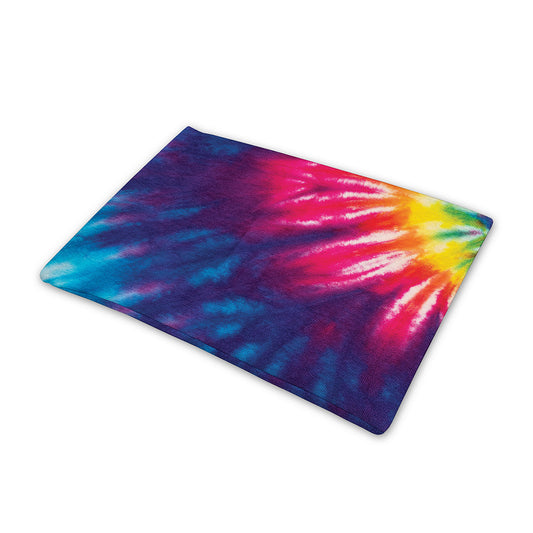 Rainbow Tie Dye Print Pet Cooling Mat Cover