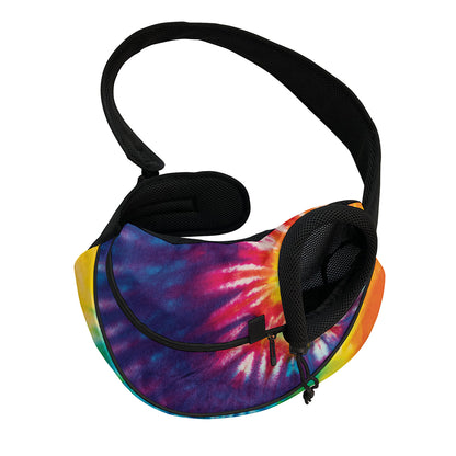 Rainbow Tie Dye Print Pet Sling Carrier