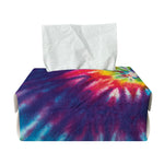 Rainbow Tie Dye Print Rectangle Tissue Box Cover