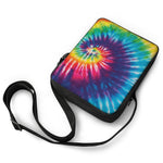 Rainbow Tie Dye Print Rectangular Crossbody Bag