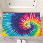 Rainbow Tie Dye Print Rubber Doormat