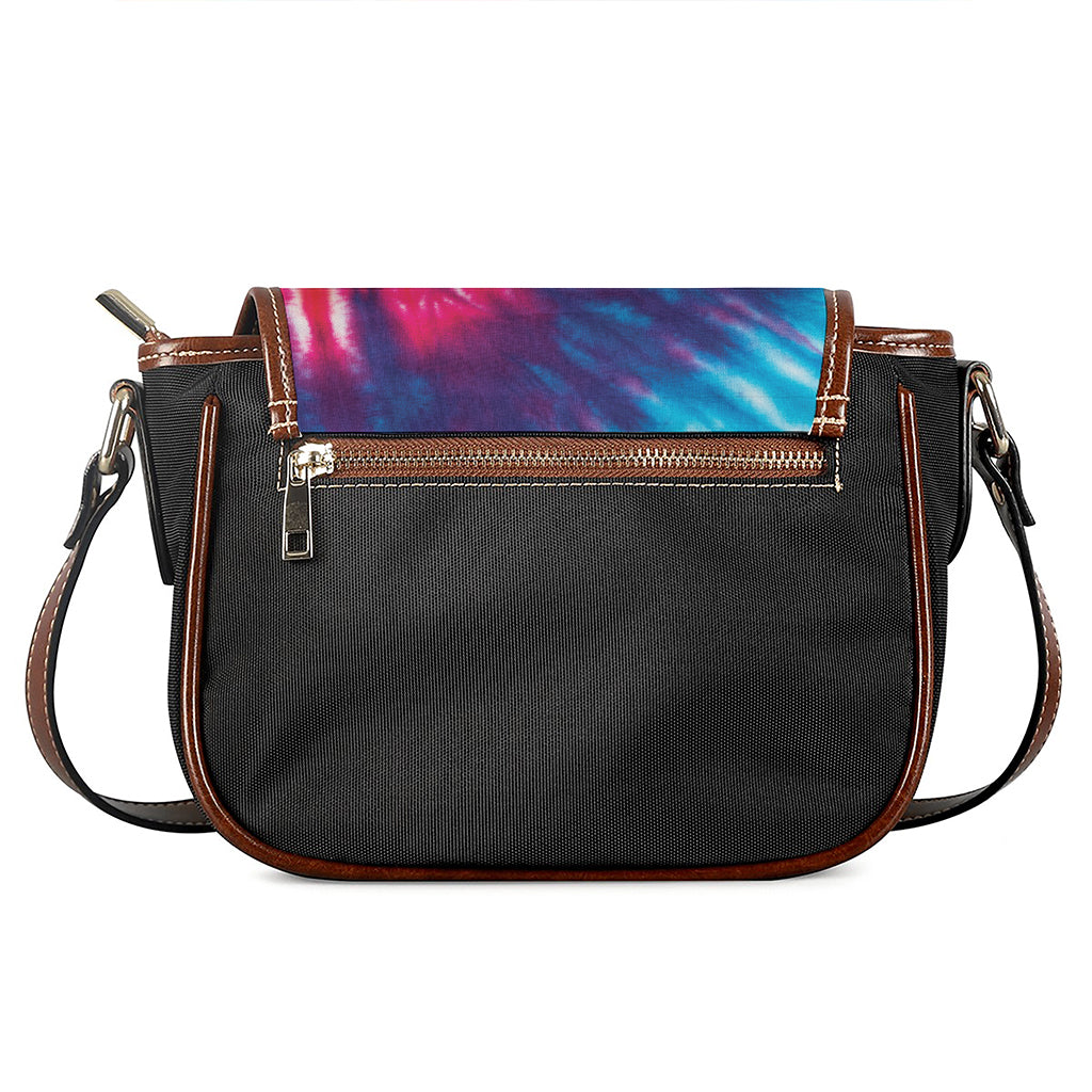Rainbow Tie Dye Print Saddle Bag