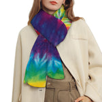 Rainbow Tie Dye Print Scarf