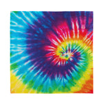 Rainbow Tie Dye Print Silk Bandana