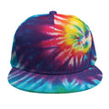 Rainbow Tie Dye Print Snapback Cap