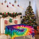 Rainbow Tie Dye Print Tablecloth