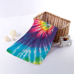 Rainbow Tie Dye Print Towel