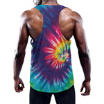 Rainbow Tie Dye Print Training Tank Top