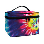 Rainbow Tie Dye Print Travel Makeup Bag