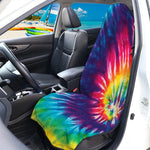 Rainbow Tie Dye Print Waterproof Car Seat Cover