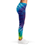 Rainbow Tie Dye Print Women's Leggings
