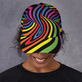 Rainbow Torus Psychedelic Print Baseball Cap
