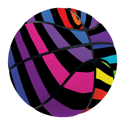 Rainbow Torus Psychedelic Print Basketball