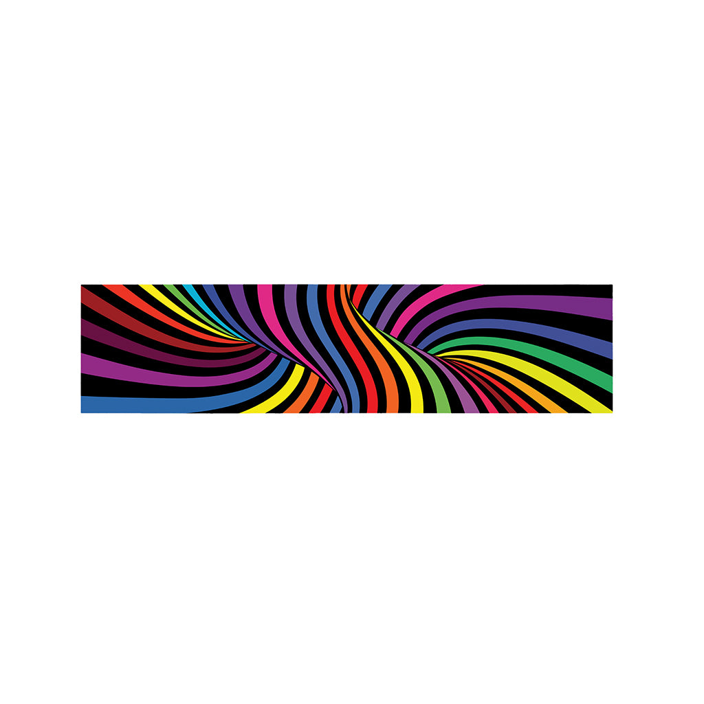 Rainbow Torus Psychedelic Print Bed Runner