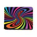 Rainbow Torus Psychedelic Print Bifold Wallet