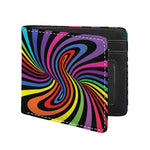 Rainbow Torus Psychedelic Print Bifold Wallet