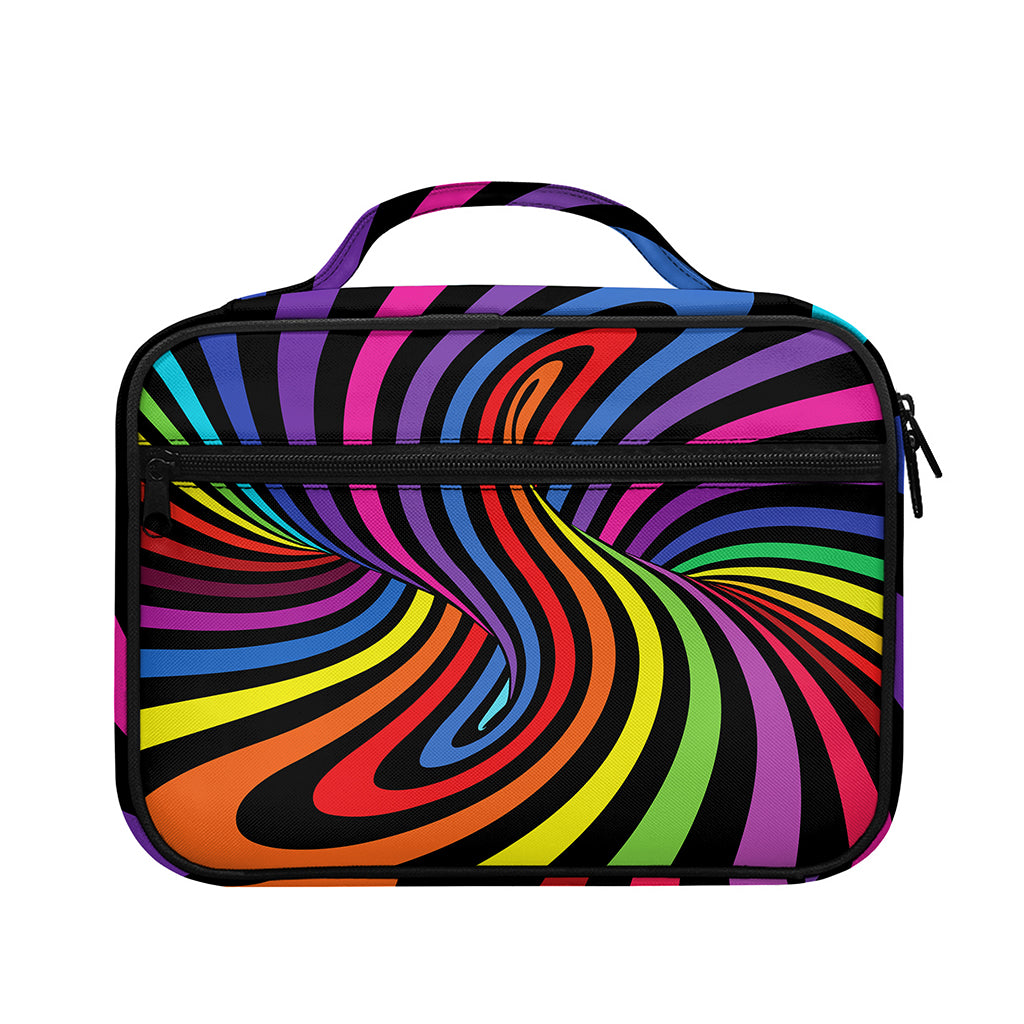 Rainbow Torus Psychedelic Print Briefcase Bible Bag