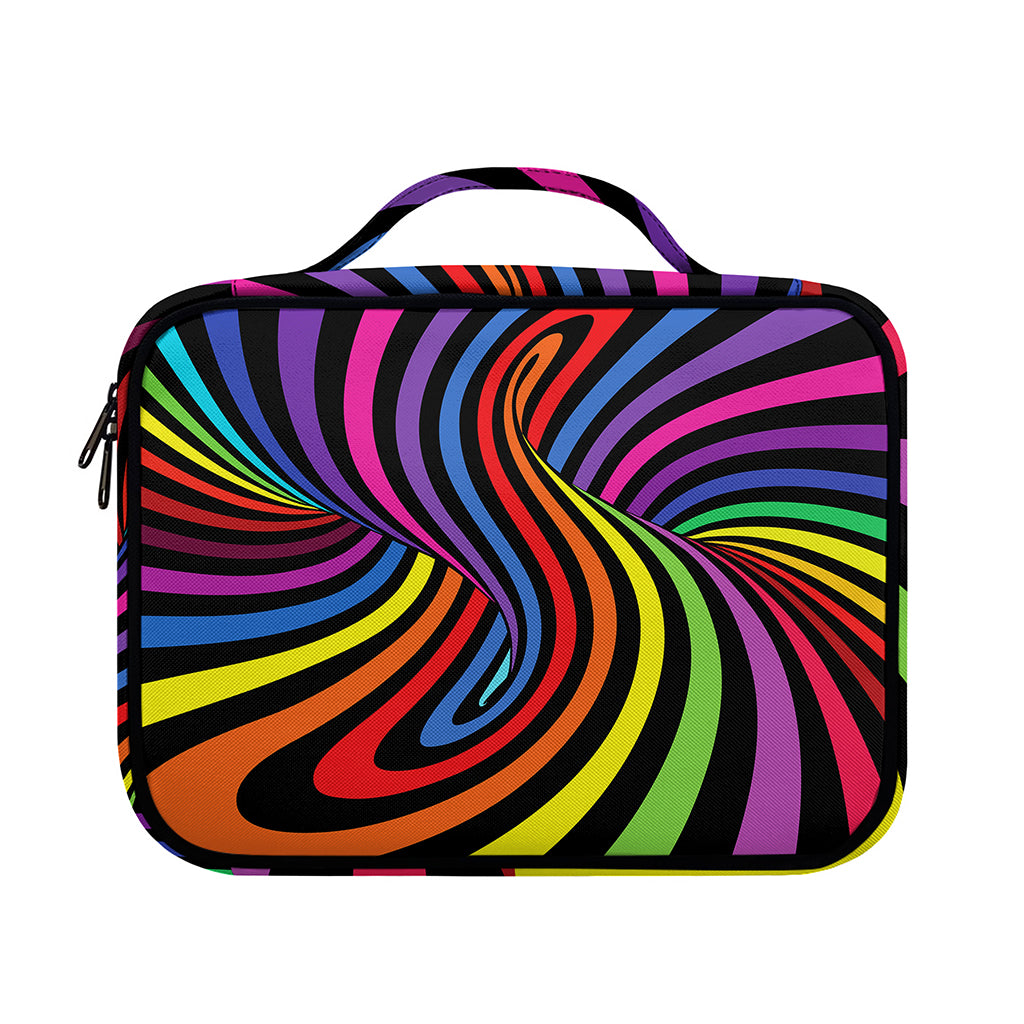 Rainbow Torus Psychedelic Print Briefcase Bible Bag