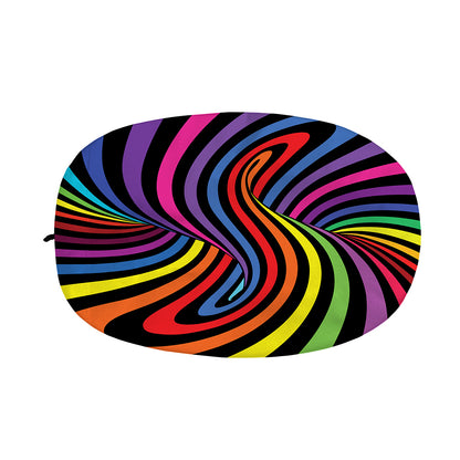 Rainbow Torus Psychedelic Print Car Side Mirror Covers