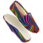 Rainbow Torus Psychedelic Print Casual Shoes