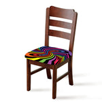 Rainbow Torus Psychedelic Print Chair Cushion Cover