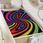 Rainbow Torus Psychedelic Print Changing Pad Cover