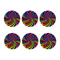 Rainbow Torus Psychedelic Print Coaster Set
