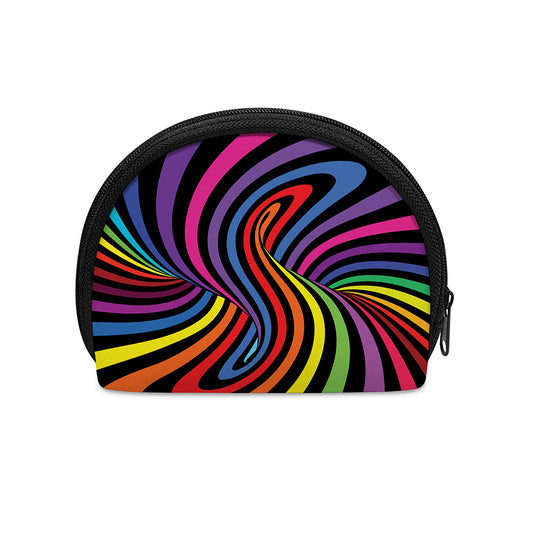 Rainbow Torus Psychedelic Print Coin Purse