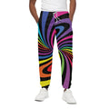 Rainbow Torus Psychedelic Print Cotton Sweatpants