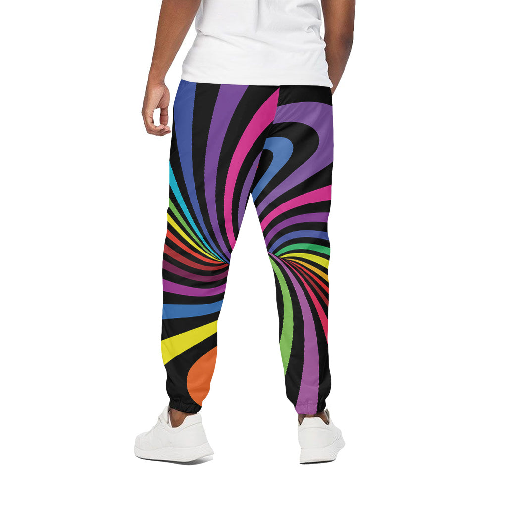 Rainbow Torus Psychedelic Print Cotton Pants