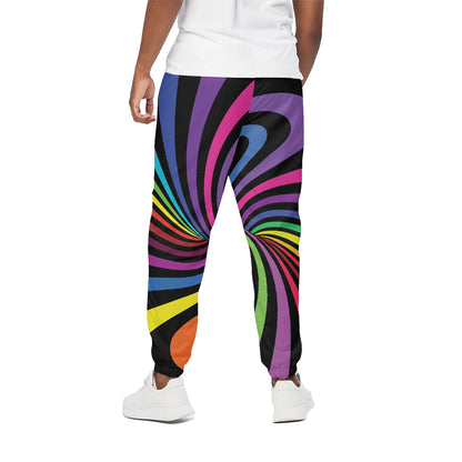 Rainbow Torus Psychedelic Print Cotton Pants