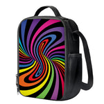 Rainbow Torus Psychedelic Print Crossbody Lunch Bag