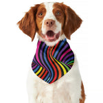Rainbow Torus Psychedelic Print Dog Bandana