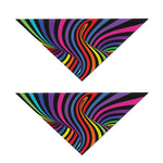Rainbow Torus Psychedelic Print Dog Bandana