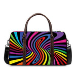 Rainbow Torus Psychedelic Print Duffle Bag