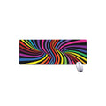 Rainbow Torus Psychedelic Print Extended Mouse Pad