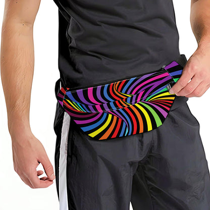 Rainbow Torus Psychedelic Print Fanny Pack