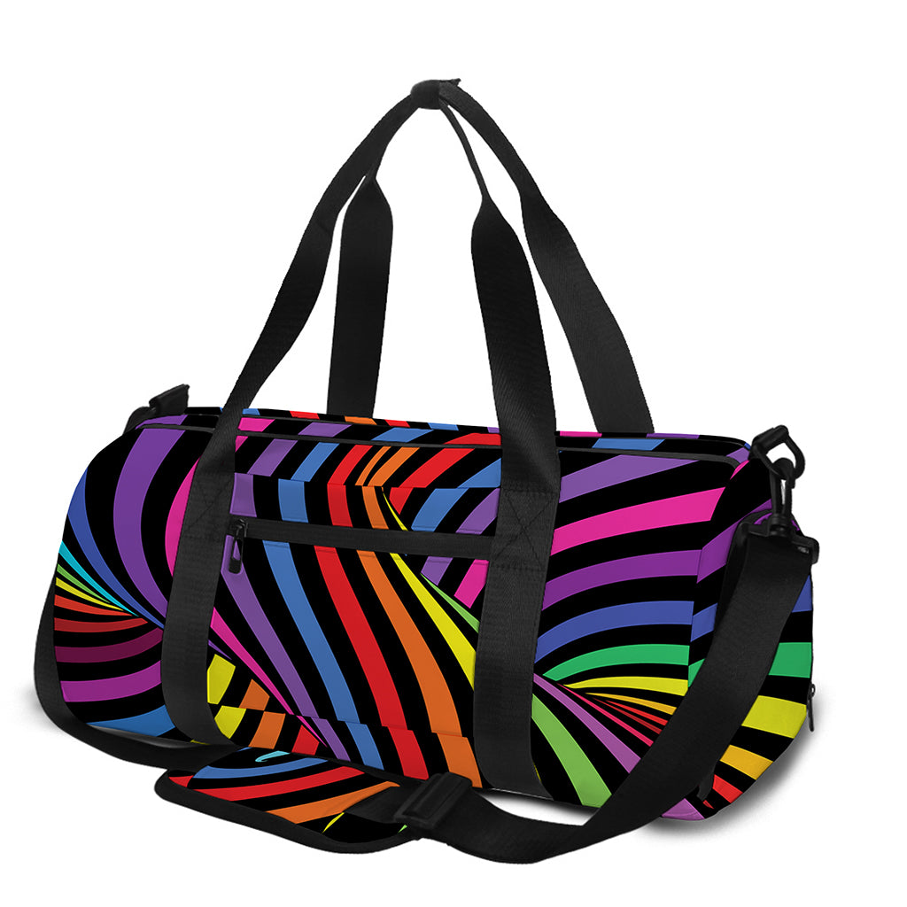 Rainbow Torus Psychedelic Print Gym Bag
