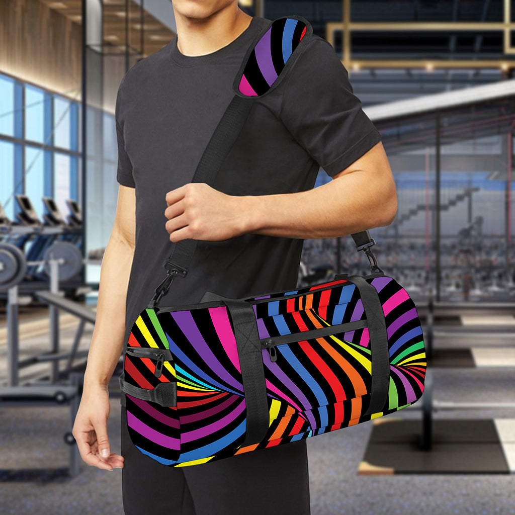 Rainbow Torus Psychedelic Print Gym Bag