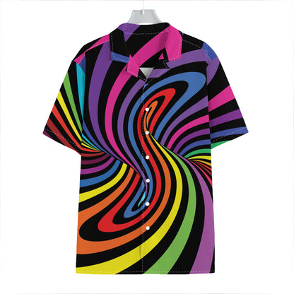 Rainbow Torus Psychedelic Print Hawaiian Shirt