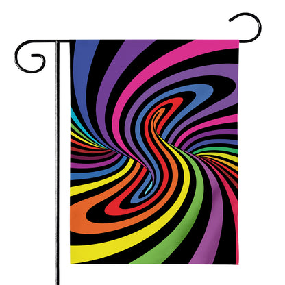 Rainbow Torus Psychedelic Print House Flag