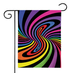 Rainbow Torus Psychedelic Print House Flag