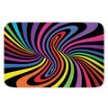 Rainbow Torus Psychedelic Print Indoor Door Mat